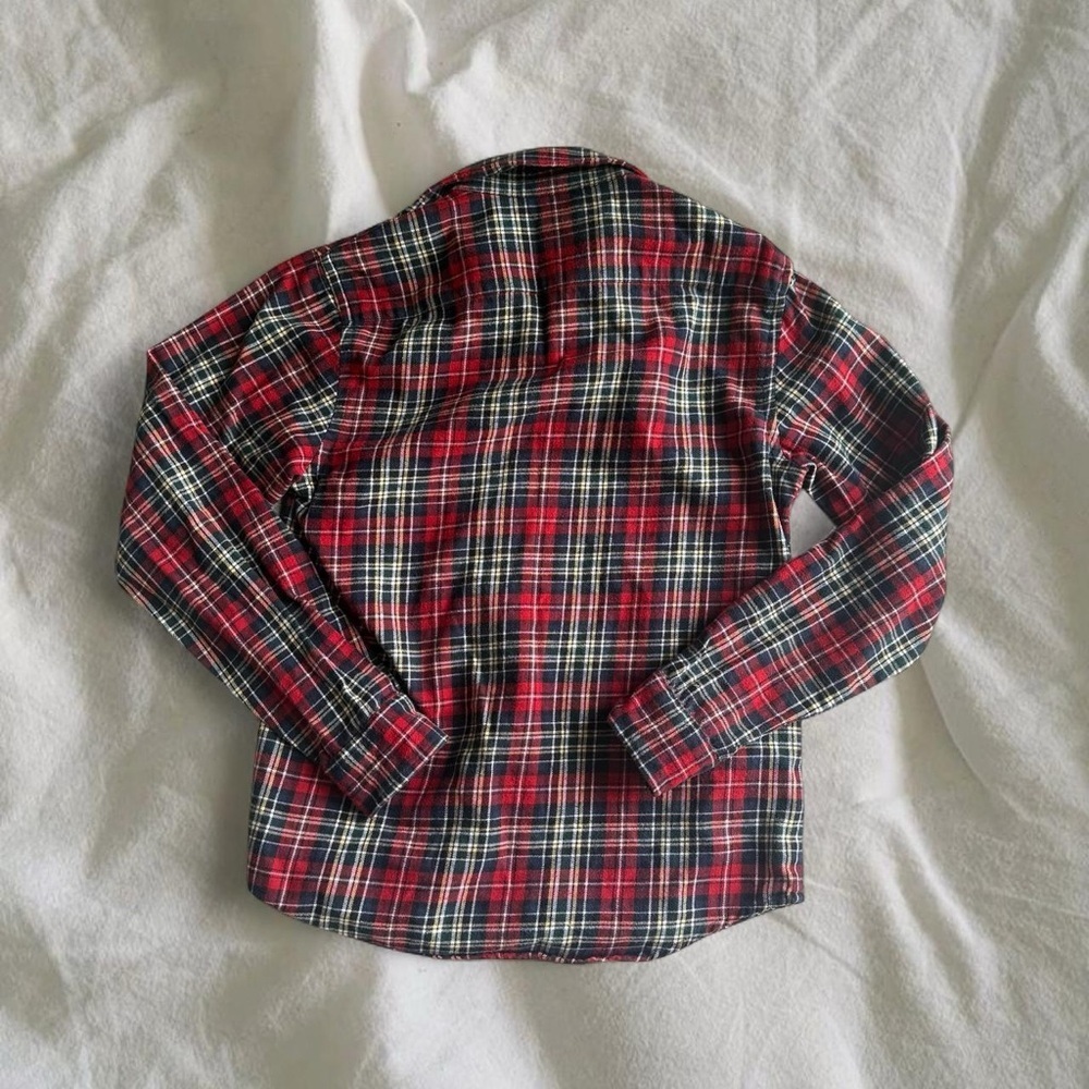 Lauren Ralph Lauren Women's Red and Black Plaid Shirt - Picture 3 of 3